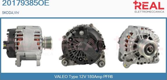 REAL 20179385OE - Alternator autospares.lv