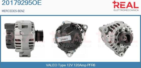 REAL 20179295OE - Alternator autospares.lv