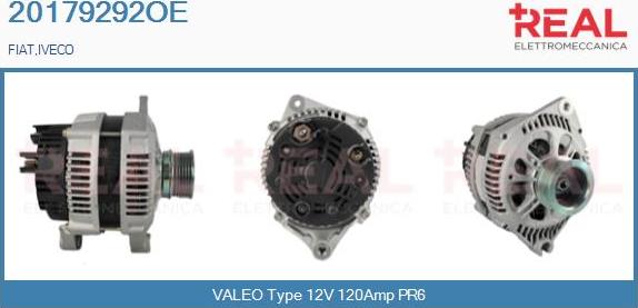 REAL 20179292OE - Alternator autospares.lv