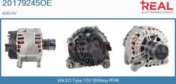 REAL 20179245OE - Alternator autospares.lv