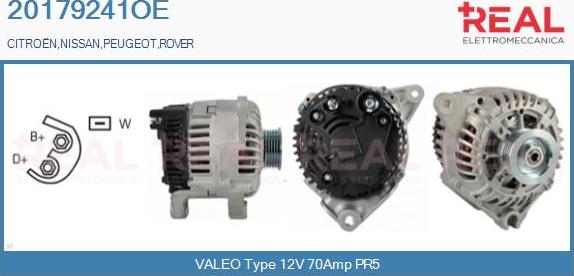 REAL 20179241OE - Alternator autospares.lv