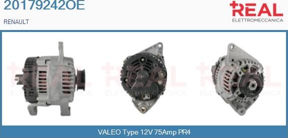 REAL 20179242OE - Alternator autospares.lv