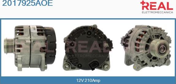 REAL 2017925AOE - Alternator autospares.lv