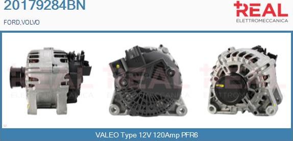 REAL 20179284BN - Alternator autospares.lv