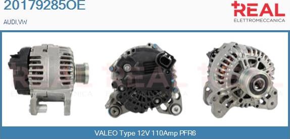 REAL 20179285OE - Alternator autospares.lv