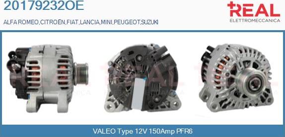 REAL 20179232OE - Alternator autospares.lv