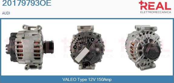 REAL 20179793OE - Alternator autospares.lv