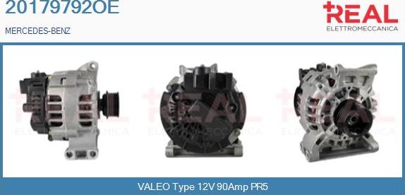 REAL 20179792OE - Alternator autospares.lv