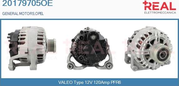 REAL 20179705OE - Alternator autospares.lv