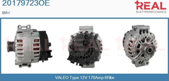 REAL 20179723OE - Alternator autospares.lv