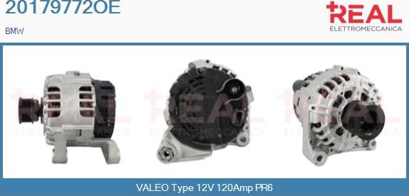 REAL 20179772OE - Alternator autospares.lv