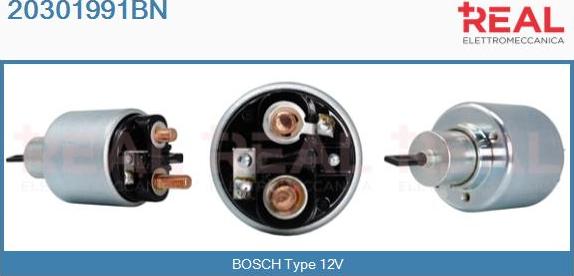 REAL 20301991BN - Solenoid Switch, starter autospares.lv