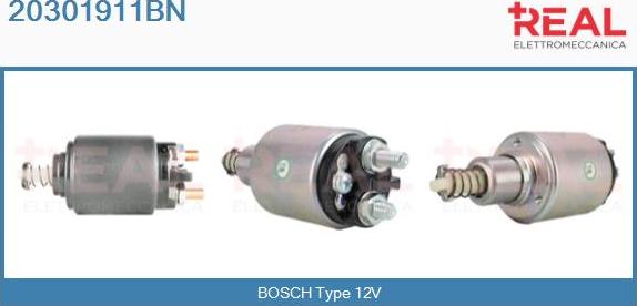 REAL 20301911BN - Solenoid Switch, starter autospares.lv