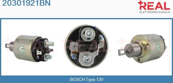 REAL 20301921BN - Solenoid Switch, starter autospares.lv