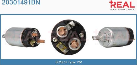 REAL 20301491BN - Solenoid Switch, starter autospares.lv