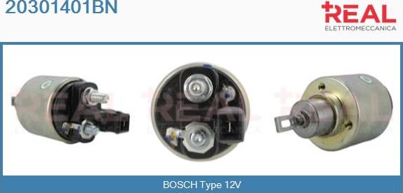 REAL 20301401BN - Solenoid Switch, starter autospares.lv