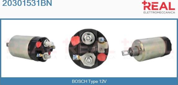 REAL 20301531BN - Solenoid Switch, starter autospares.lv