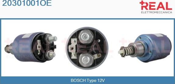 REAL 20301001OE - Solenoid Switch, starter autospares.lv