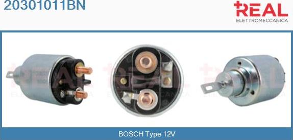 REAL 20301011BN - Solenoid Switch, starter autospares.lv