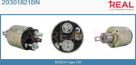 REAL 20301821BN - Solenoid Switch, starter autospares.lv