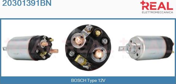 REAL 20301391BN - Solenoid Switch, starter autospares.lv