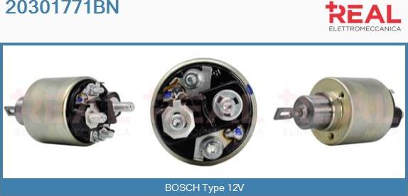 REAL 20301771BN - Solenoid Switch, starter autospares.lv