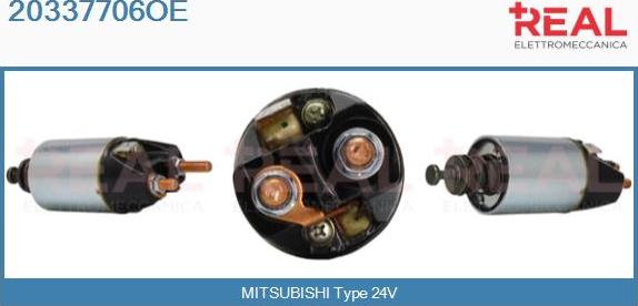 REAL 20337706OE - Solenoid Switch, starter autospares.lv