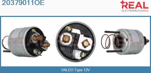 REAL 20379011OE - Solenoid Switch, starter autospares.lv