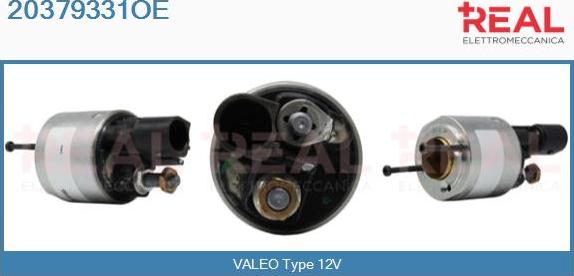 REAL 20379331OE - Solenoid Switch, starter autospares.lv