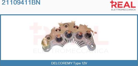 REAL 21109411BN - Rectifier, alternator autospares.lv