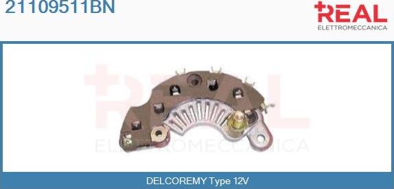 REAL 21109511BN - Rectifier, alternator autospares.lv