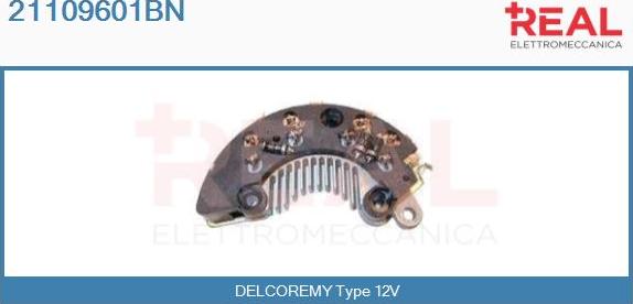 REAL 21109601BN - Rectifier, alternator autospares.lv