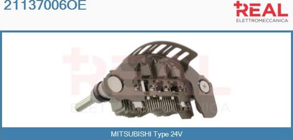 REAL 21137006OE - Rectifier, alternator autospares.lv