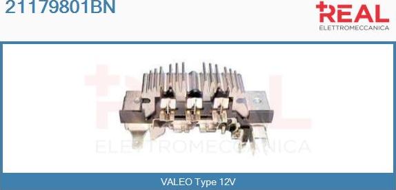 REAL 21179801BN - Rectifier, alternator autospares.lv