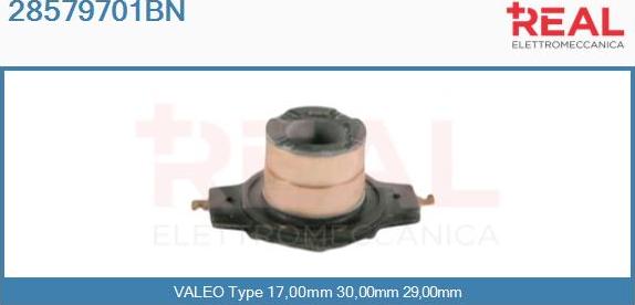 REAL 28579701BN - Slip Ring, alternator autospares.lv