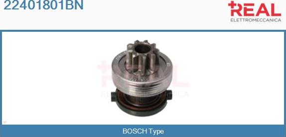 REAL 22401801BN - Pinion, bendix, starter autospares.lv