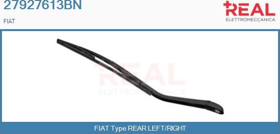 REAL 27927613BN - Wiper Arm, window cleaning autospares.lv