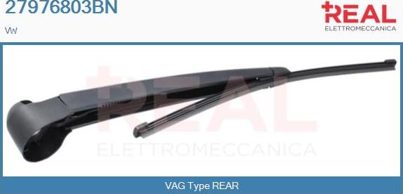 REAL 27976803BN - Wiper Arm, window cleaning autospares.lv