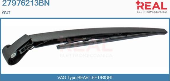 REAL 27976213BN - Wiper Arm, window cleaning autospares.lv