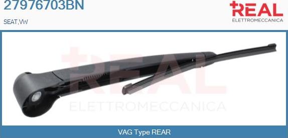 REAL 27976703BN - Wiper Arm, window cleaning autospares.lv