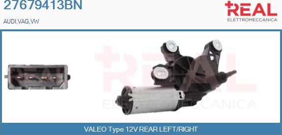 REAL 27679413BN - Wiper Motor autospares.lv