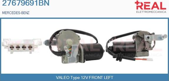 REAL 27679691BN - Wiper Motor autospares.lv