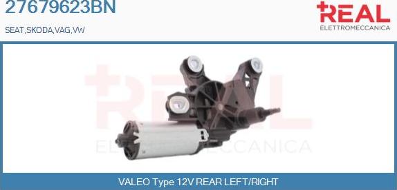 REAL 27679623BN - Wiper Motor autospares.lv