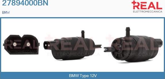 REAL 27894000BN - Water Pump, window cleaning autospares.lv