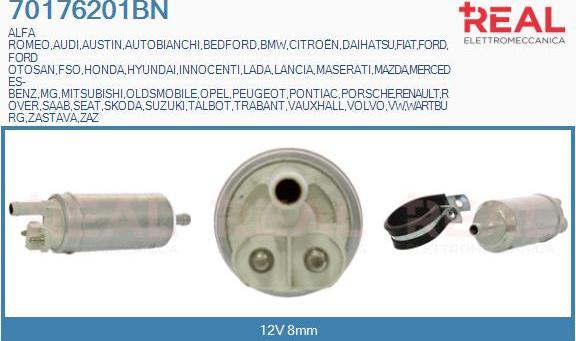 REAL 70176201BN - Fuel Pump autospares.lv