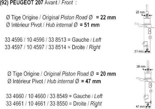 Record France 334596 - Shock Absorber autospares.lv