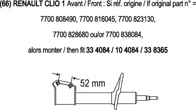 Record France 104084 - Shock Absorber autospares.lv