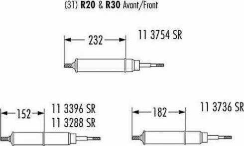 Record France 113754 - Shock Absorber autospares.lv