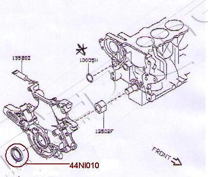 Red Line 44NI010 - Shaft Seal, crankshaft autospares.lv