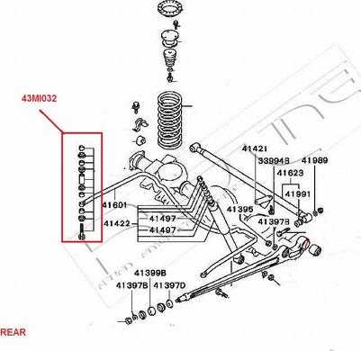 Red Line 43MI032 - Rod / Strut, stabiliser autospares.lv